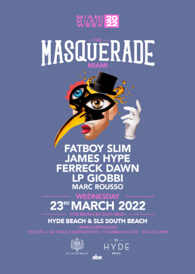 Miami Music Week Hyde Beach Masquerade Pool Party
